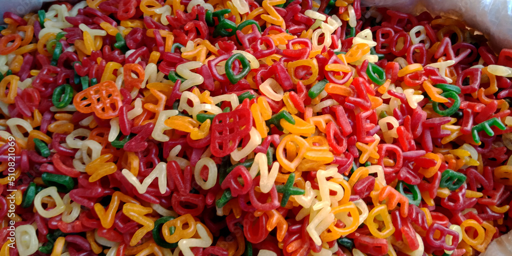 Fototapeta premium Indian snacks food ingredients.