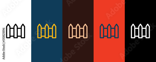 Fence icon illustration isolated vector sign symbol