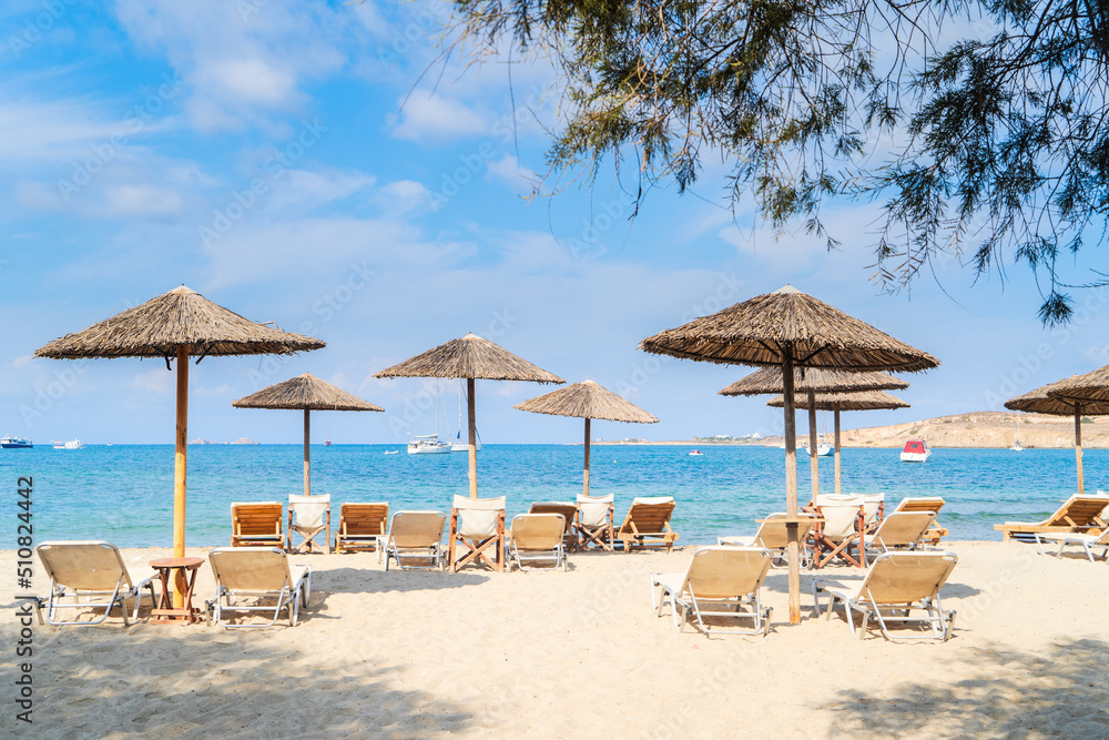 Romantic beach at greek island