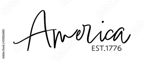 America est. 1776 United States Independence Day 4th of July USA Patriot