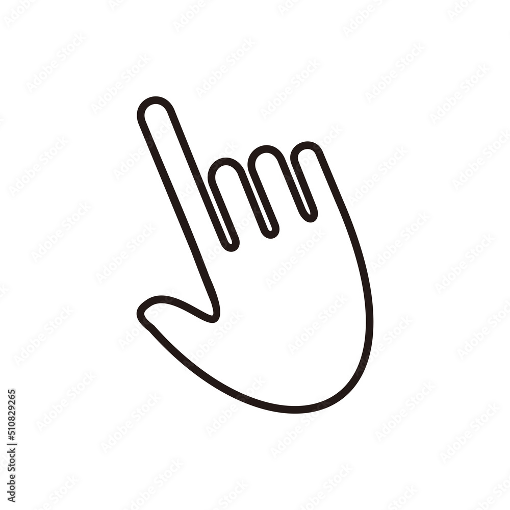 Obraz premium cursor vector icon symbol illustration sign