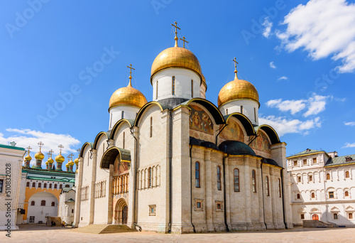 Cathedral of the Dormition (Uspensky Sobor) or Assumption Cathedral of Moscow Kremlin, Russia photo