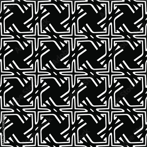 Abstract background with black and white pattern. Unique geometric vector swatch. Perfect for site backdrop  wrapping paper  wallpaper  textile and surface design. 