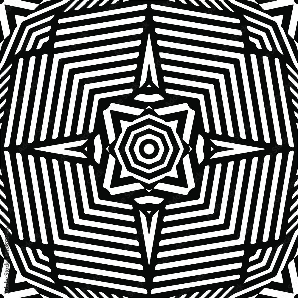 Abstract background with black and white pattern. Unique geometric vector swatch. Perfect for site backdrop, wrapping paper, wallpaper, textile and surface design. Abstract background with black and white pattern. Unique geometric vector swatch. Perfect for site backdrop, wrapping paper, wallpaper, textile and surface design.