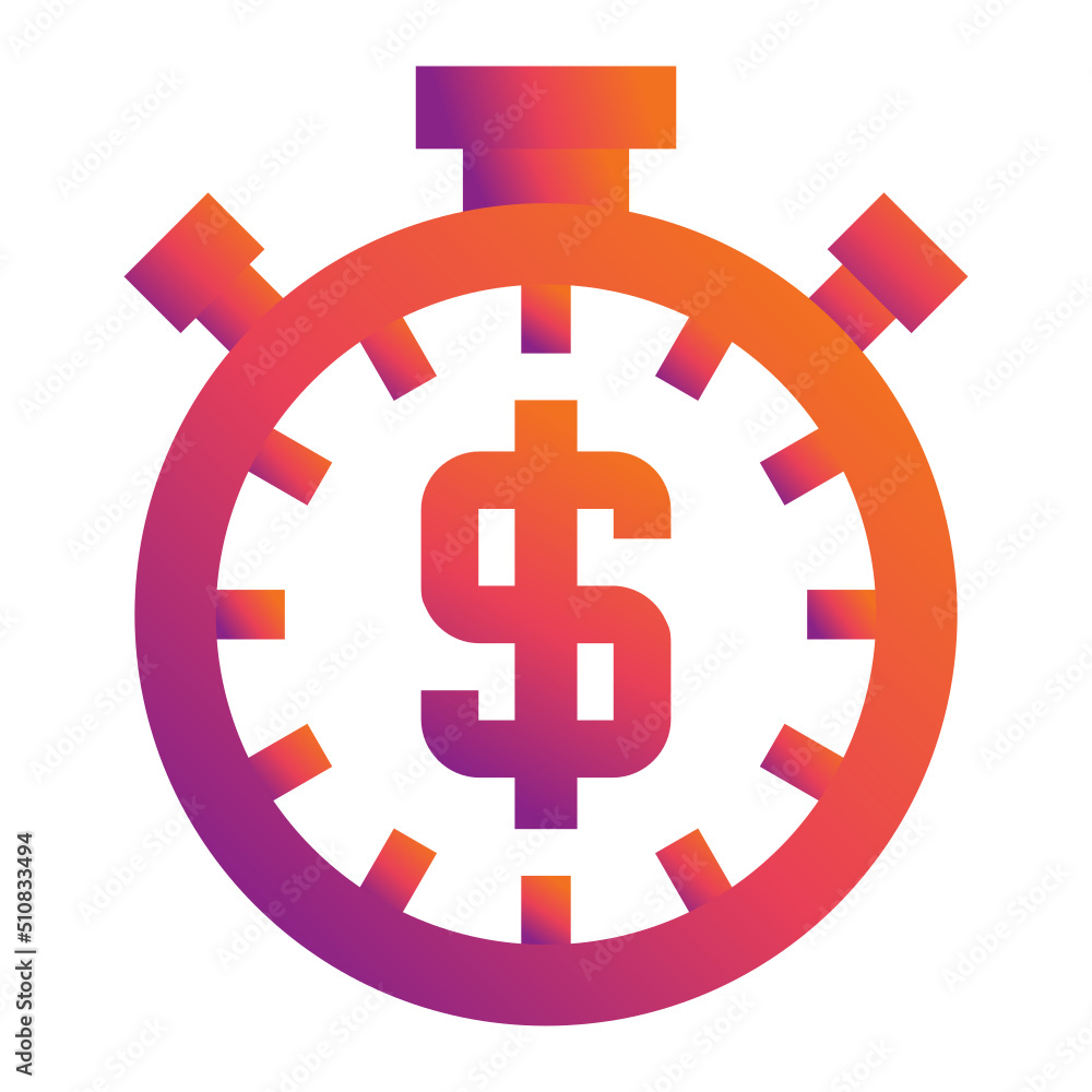 Time Is Money Icon Time Is Money Icon