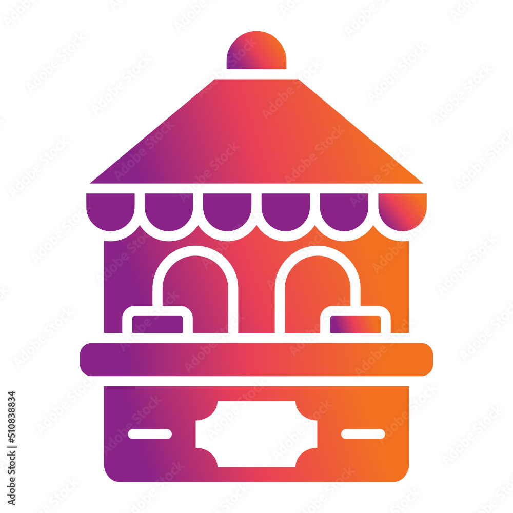 Obraz premium Ticket Booth Icon