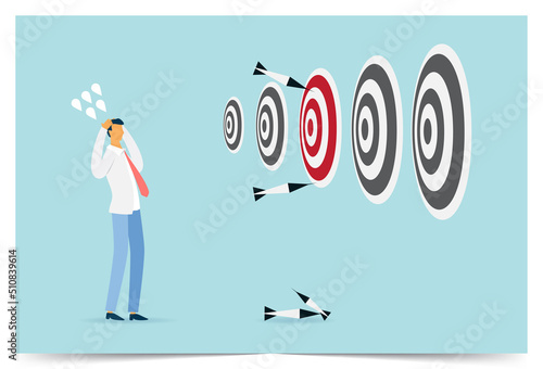 Business people are disappointed when they miss their goals