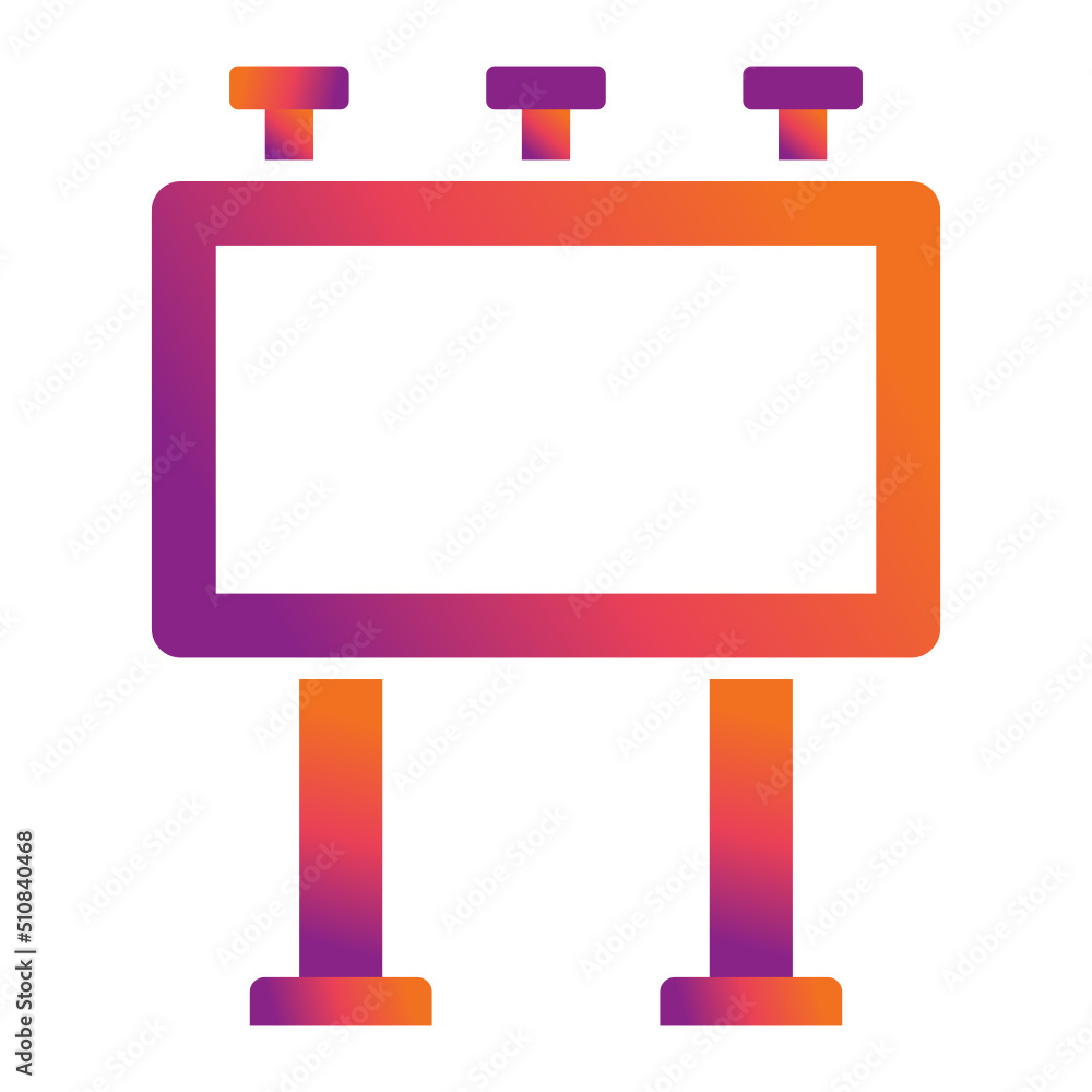 Fototapeta premium Billboard Icon
