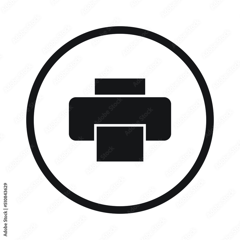 Printer vector icon for website symbol presentation Printer vector icon for website symbol presentation