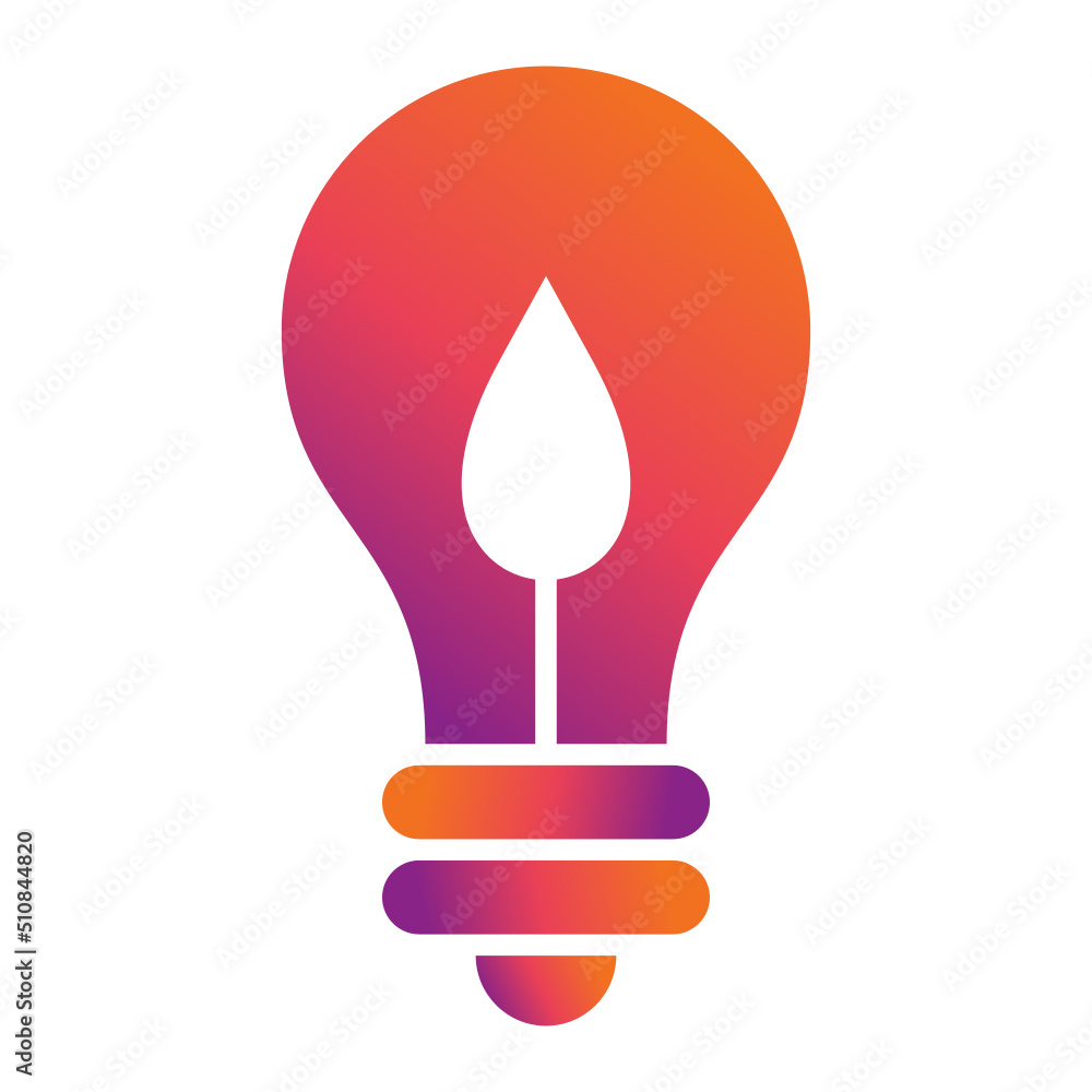 Eco Bulb Icon Eco Bulb Icon