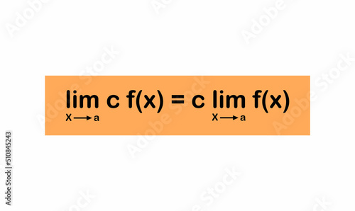 Constant multiple law for limits in mathematics