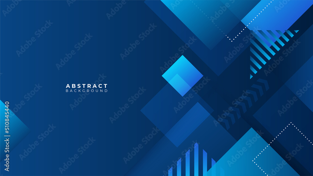 Minimal geometric blue banner geometric shapes light technology background abstract design. Vector illustration abstract graphic design banner pattern presentation background web template.