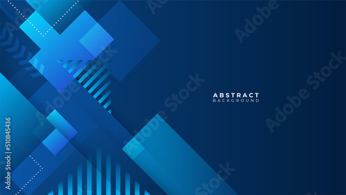 Minimal blue banner geometric shapes abstract modern background design. Design for poster  template on web  backdrop  banner  brochure  website  flyer  landing page  presentation  and webinar