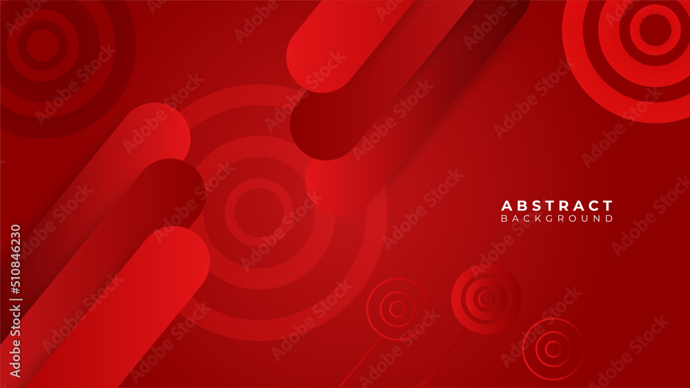 Modern red abstract background vector