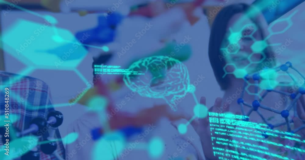 Animation of science data processing over diverse group of students Animation of science data processing over diverse group of students