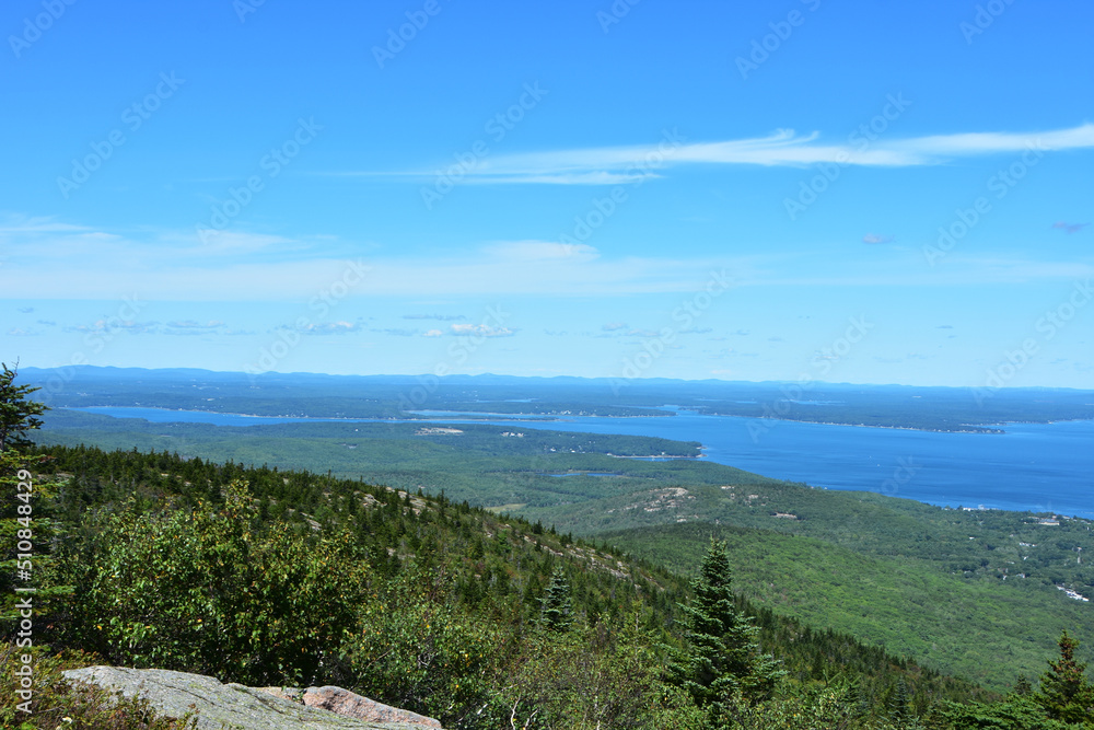 Hiking in Maine. Acadia National Park 