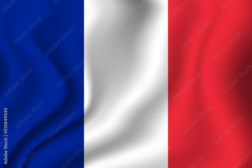 Obraz premium Flag of France. French national symbol in official colors. Template icon. Abstract vector background