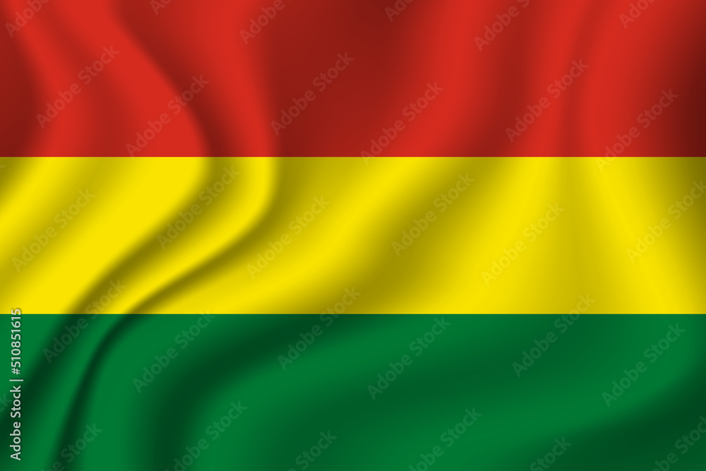 Flag of Bolivia. Bolivian national symbol in official colors. Template icon. Abstract vector background Flag of Bolivia. Bolivian national symbol in official colors. Template icon. Abstract vector background