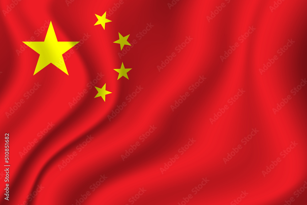 Flag of China. Chinese national symbol in official colors. Template icon. Abstract vector background Flag of China. Chinese national symbol in official colors. Template icon. Abstract vector background