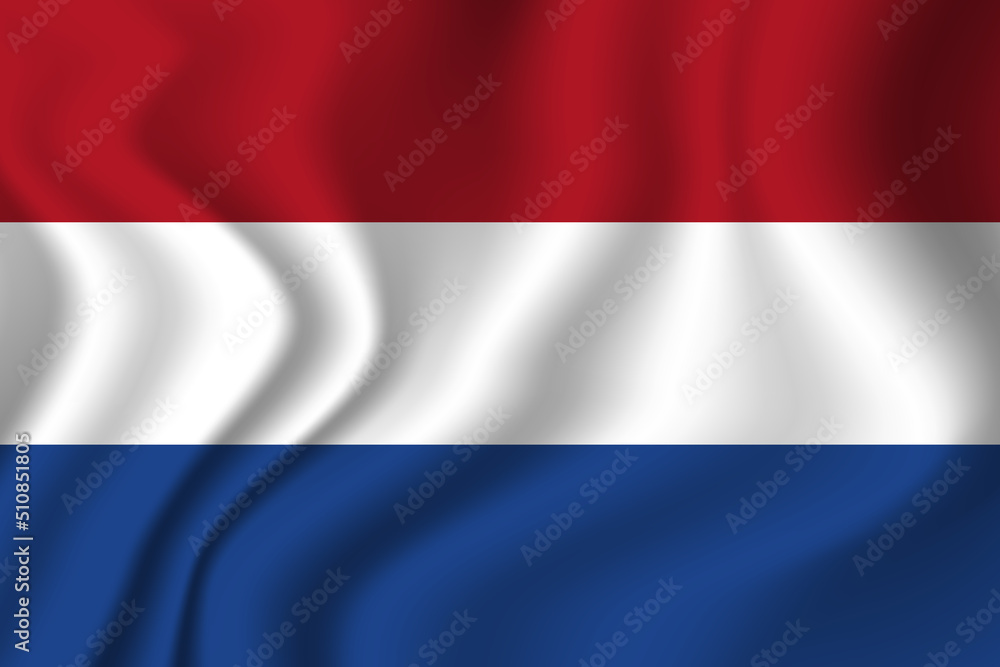 Flag of Netherlands. National symbol in official colors. Template icon. Abstract vector background Flag of Netherlands. National symbol in official colors. Template icon. Abstract vector background