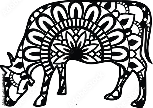 Mandala design. You can change the color and size of the design. Will fit well as a design on a shirt or in your shadow box. You can also use laser cutters like Cricut, Glowforge