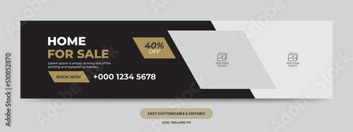 Modern barber shop social media cover photo template. beauty salon web banner template