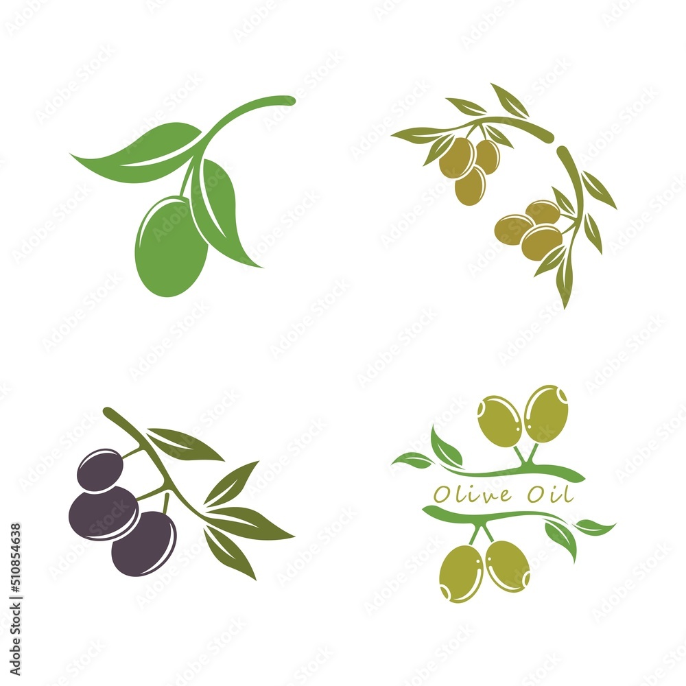 Obraz premium olive icon vector illustration