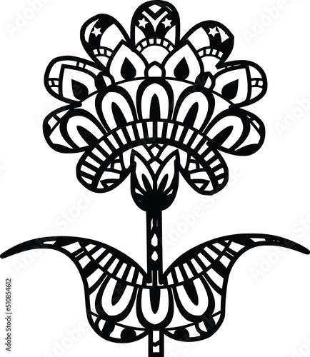 Mandala design. You can change the color and size of the design. Will fit well as a design on a shirt or in your shadow box. You can also use laser cutters like Cricut, Glowforge