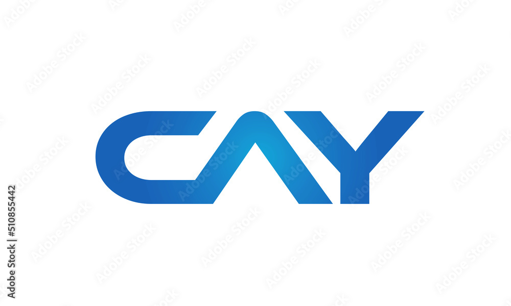Connected CAY Letters logo Design Linked Chain logo Concept Connected CAY Letters logo Design Linked Chain logo Concept