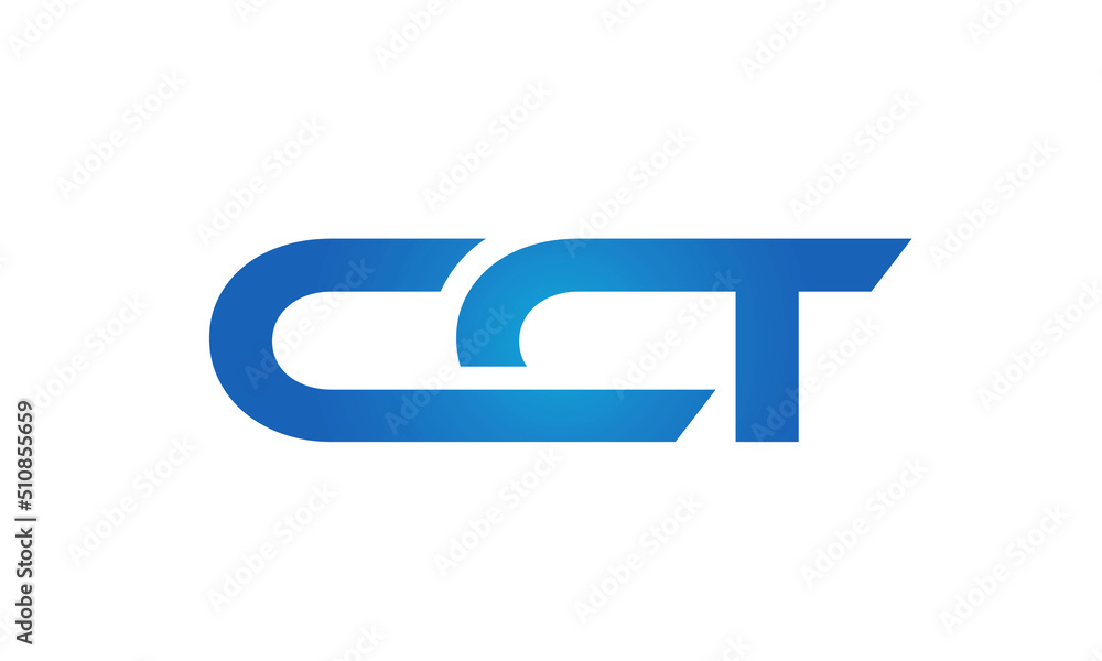 Connected CCT Letters logo Design Linked Chain logo Concept Connected CCT Letters logo Design Linked Chain logo Concept