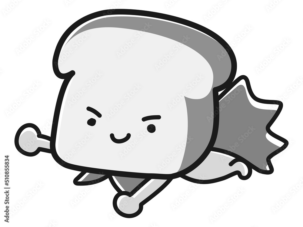 パンのキャラクターのイラスト パンのキャラクターのイラスト