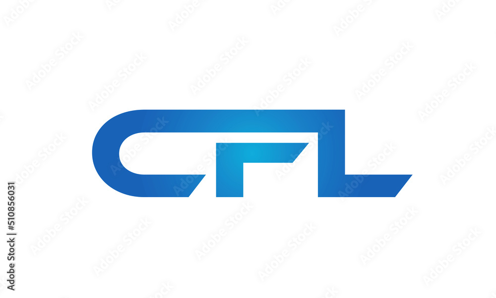 Connected CFL Letters logo Design Linked Chain logo Concept Connected CFL Letters logo Design Linked Chain logo Concept