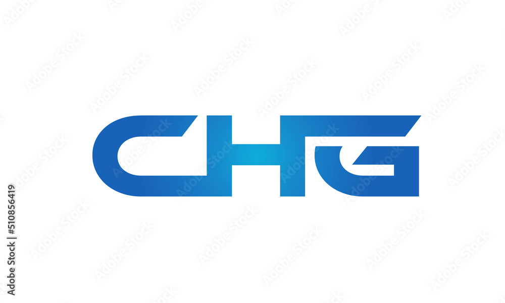 Connected CHG Letters logo Design Linked Chain logo Concept Connected CHG Letters logo Design Linked Chain logo Concept