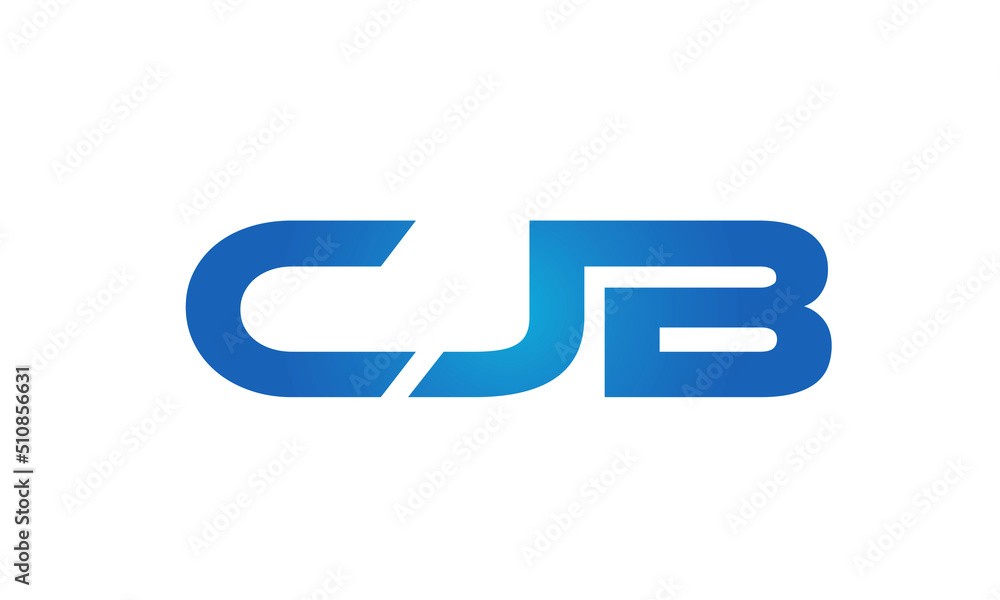 Connected CJB Letters logo Design Linked Chain logo Concept Connected CJB Letters logo Design Linked Chain logo Concept