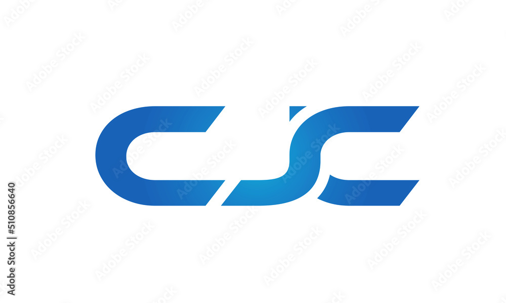 Connected CJC Letters logo Design Linked Chain logo Concept Connected CJC Letters logo Design Linked Chain logo Concept