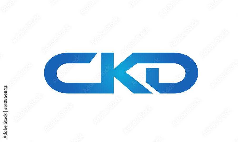 Connected CKD Letters logo Design Linked Chain logo Concept Connected CKD Letters logo Design Linked Chain logo Concept