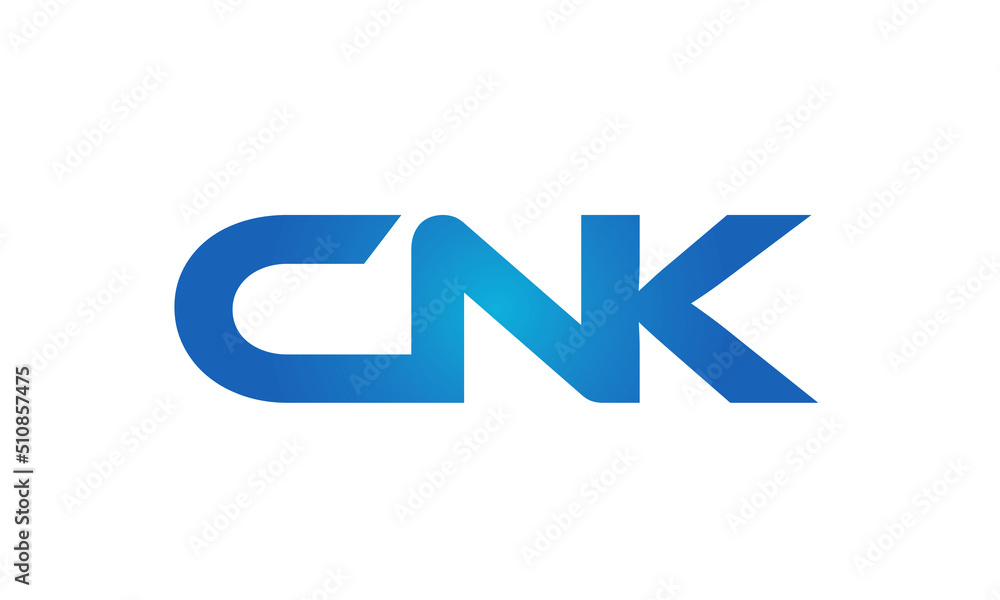 Connected CNK Letters logo Design Linked Chain logo Concept Connected CNK Letters logo Design Linked Chain logo Concept