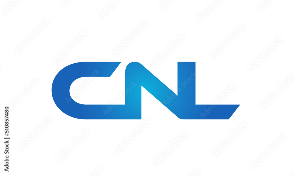 Connected CNL Letters logo Design Linked Chain logo Concept Connected CNL Letters logo Design Linked Chain logo Concept