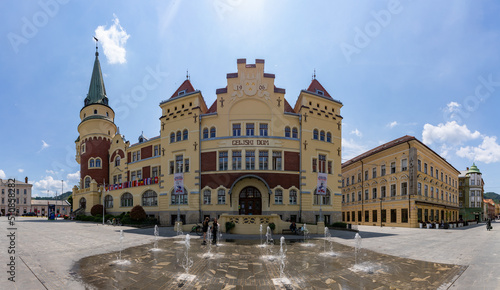 Vászonkép Celje Hall and Krekow Square