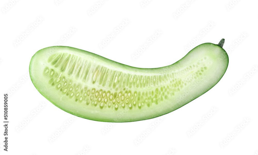 Fresh slice cucumber on a white background. Fresh slice cucumber on a white background.