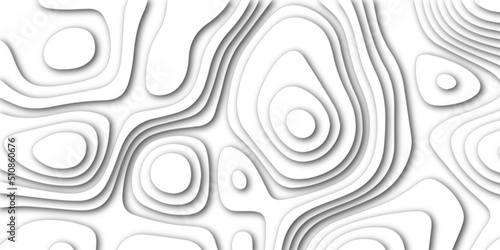 Abstract white papercut background with waves. Abstract papercut and multi layer cutout geometric pattern on vector, Abstract soft white background with waves, textured Papercut ><