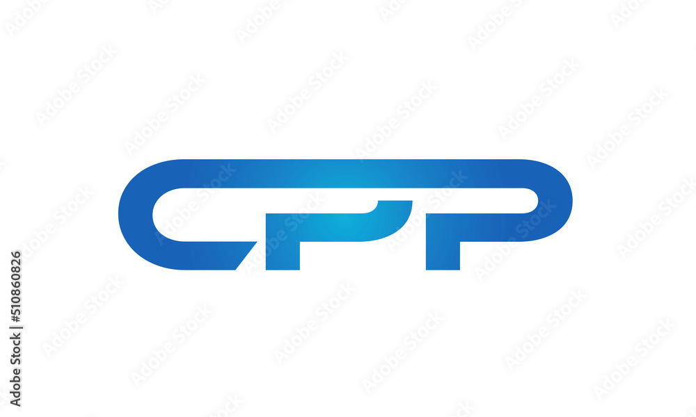 Connected CPP Letters logo Design Linked Chain logo Concept Connected CPP Letters logo Design Linked Chain logo Concept