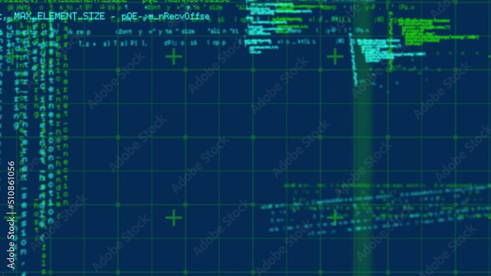 Animation of data processing on navy background Animation of data processing on navy background