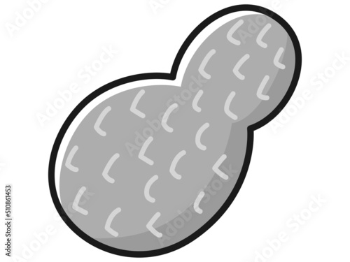 落花生のキャラクターのイラスト