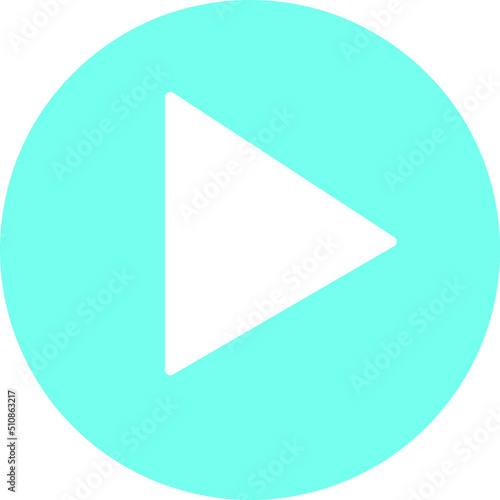 Free Download play button icon vector art in blue color.eps - GFXLoad