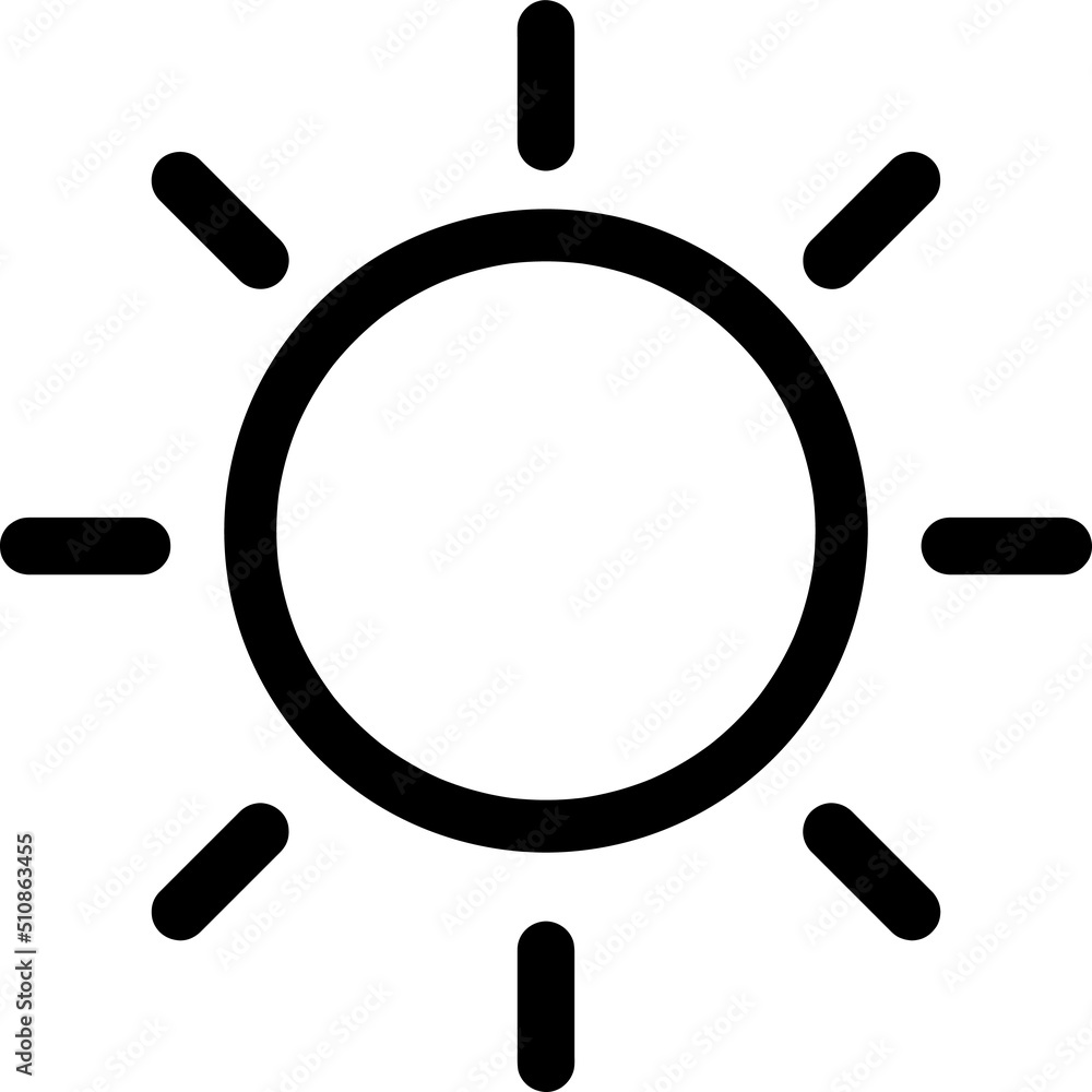 Sun icon. Symbol of Weather icon with trendy flat line style icon for web, logo, app, UI design. isolated on white background.eps Sun icon. Symbol of Weather icon with trendy flat line style icon for web, logo, app, UI design. isolated on white background.eps