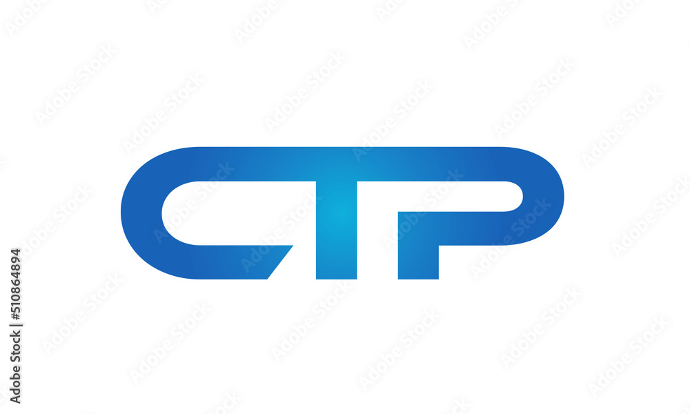 Connected CTP Letters logo Design Linked Chain logo Concept Connected CTP Letters logo Design Linked Chain logo Concept