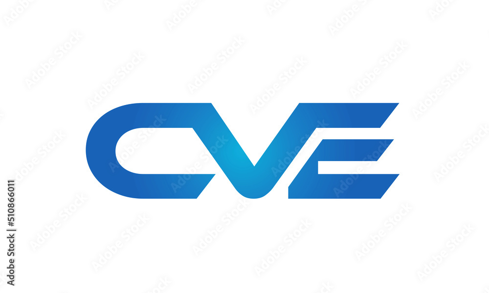 Connected CVE Letters logo Design Linked Chain logo Concept Connected CVE Letters logo Design Linked Chain logo Concept
