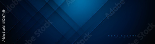 Abstract dark blue gradient background with diagonal stripe lines and shadow. Modern futuristic horizontal template design. Elegant diagonal overlay lines graphic elements. Vector illustration