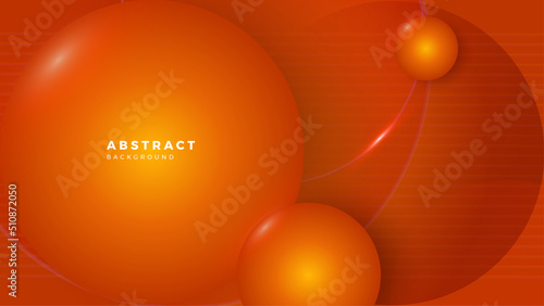 Modern orange abstract presentation background